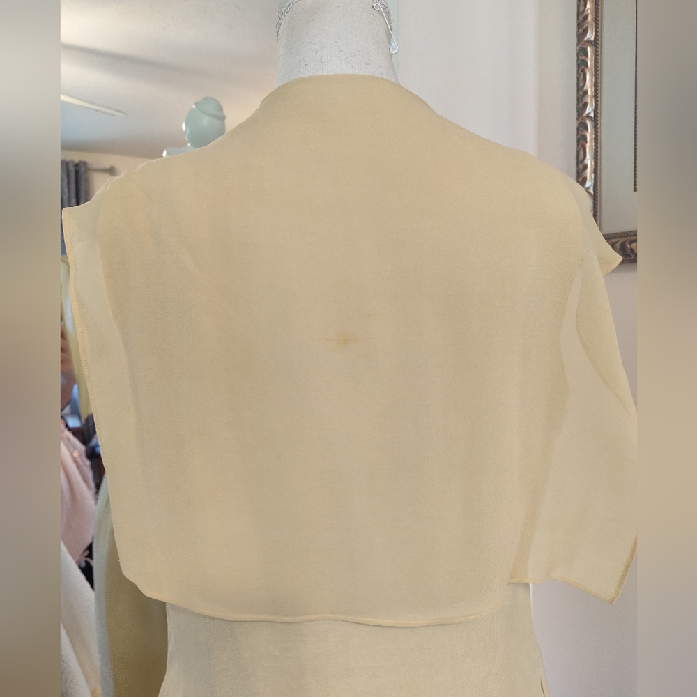 Vintage nwot The Limited silk and linen long sheath dress/duster - Picture 9 of 14